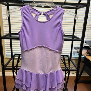 Purple Sleeveless Kids Dress